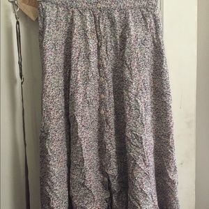 Floral maxi skirt